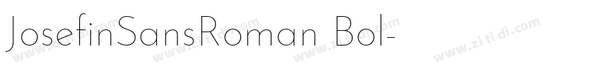 JosefinSansRoman Bol字体转换